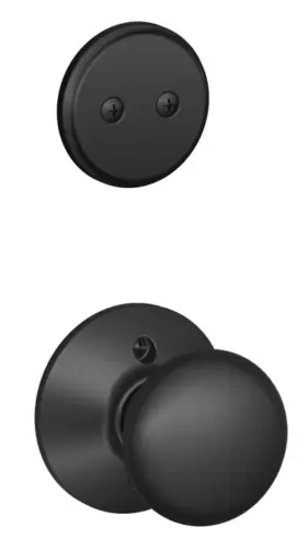 F94ply622 Schlage 043156175277 F94-ply Plymouth One-sided Dummy Interior Pack - Exterior Black