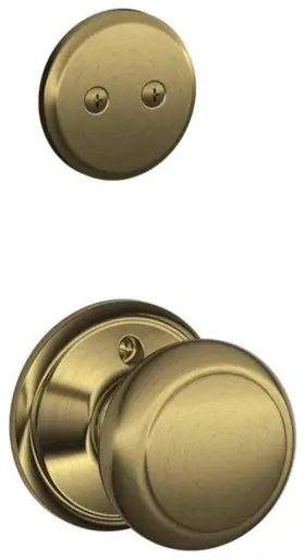 Schlage 043156202669 F94-and Andover One-sided Dummy Interior Pack - Exterior Brass