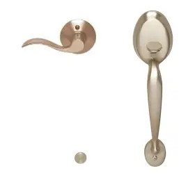 Fe285-ply-acc-rh Schlage 043156217519 Right Handed Front Entry Handleset - Nickel