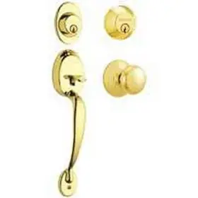 F62ply505xply605 Schlage 043156247875 Plymouth Handleset Brt Brass