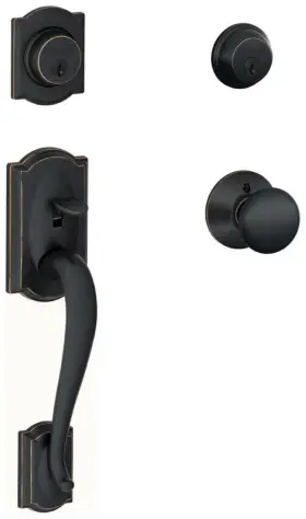 F62cam716ply Schlage 043156269396 F62-cam-ply Double Cylinder Handleset - Bronze