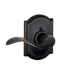 Schlage 043156451913 Accent Lever Door Handle Camelot Trim 716 Aged Bronze Lh Rh