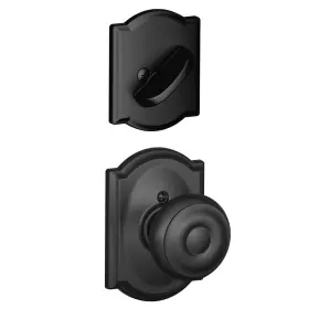 F94geo622cam Schlage 043156809554 F94-geo-cam Georgian One-sided Dummy Interior Pack - Black