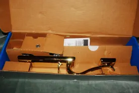 Fa358 Schlage 043156822263 Accents Kent Door Lock Outside Handleset Only Knt 505 Brt. Brass