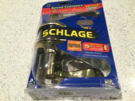 F51a Schlage 043156989478 F51 V4 Acc 505 605 Keyed Entrance Door Lever Bright Brass Right New
