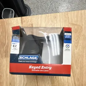 96f25 Schlage Keyed Entry Lever Lock Set With 2 Levers Keys Assembly Hardware