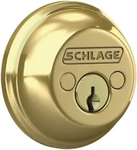B362n Schlage Maximum Security Deadbolt Bright Brass Finish Nos V 4 609