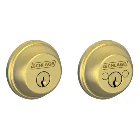 B62608 Schlage B62 Brass Double Cylinder Grade 1 Deadbolt From The B-series