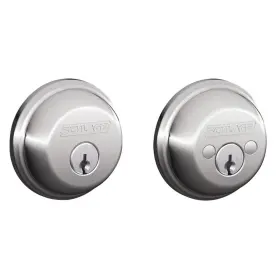 B62625 Schlage B62 Chrome Double Cylinder Grade 1 Deadbolt From The B-series