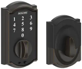 Be375cam716 Schlage Be375-cam Bronze Camelot Touch Keyless Electronic Deadbolt