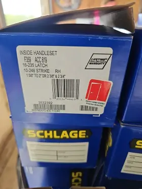 F359acc619rh Schlage Inside Handleset F359acc619 Rh