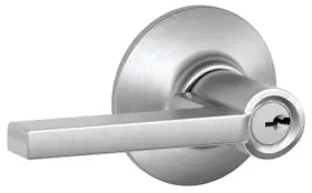 F51-lat Schlage Latitude Single Cylinder Keyed Entry Door Lever