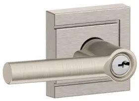 F51abrw619uld Schlage F51a-brw-uld Broadway Single Cylinder Keyed Entry Door - Nickel