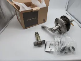 F51achp619wkf Schlage F51chp619 Satin Nickel Entrance Lever Lockset Champagne/wakefield