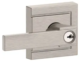 F51anbk619uld Schlage F51a-nbk-uld Northbrook Single Cylinder Keyed Entry Door - Nickel