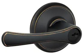 F51avla716 Schlage F51-vla Bronze Avila Single Cylinder Keyed Entry Door Lever Set