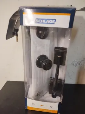 F60vaddxgeo716 Schlage Addison Aged Bronze Single Cylinder Deadbolt F60 Add 716 Geo Open Box