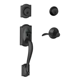 F62-cam-acc-rh Schlage F62cam622accrh Camelot Right Hand Double Cylinder - Black