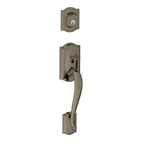 F92cam620 Schlage F92-cam Camelot Exterior One-sided Dummy Handleset - Grey