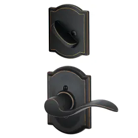 F94-acc-cam-lh Schlage Accent Left Handed One-sided Dummy