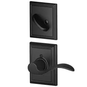 F94-acc-add-lh Schlage F94acc622addlh Accent Left Handed One-sided Dummy - Black