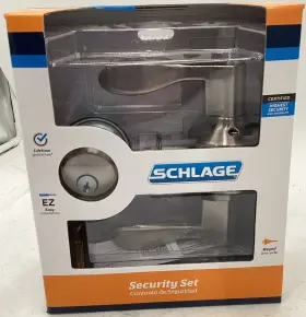 Fb50 Schlage New In Box Security Set Accent V Acc 619 Brushed Nickel