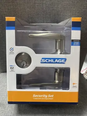 Fb50n Schlage V Sac 619 Single Cylinder Combo Pack Lever Satin Nickel