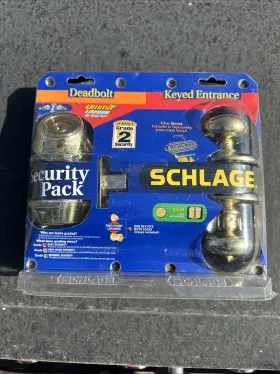 Fbr252 Schlage V3 Ply 505 605 Entry Knob And Deadbolt Combo New Old Stock