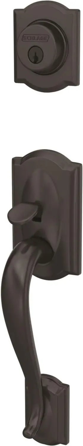 Fc58cam622 Schlage Lock Company Camelot Handleset Matte Black