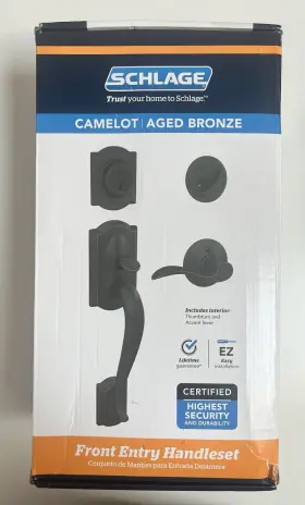 Fe285-cam-716-acc-rh Schlage Fe285 Cam 716 Acc Rh Camelot Entry Handleset With Right Handed Accent