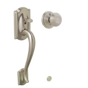 Fe285cam619geo Schlage Fe285-cam-geo Camelot Lower Handleset Featuring The - Nickel
