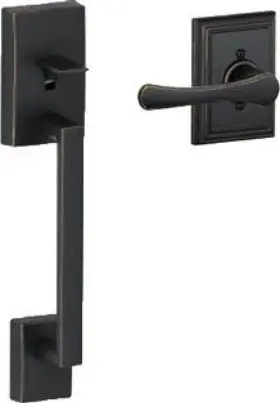 Fe285-cen-vla-add Schlage Fe285cen716vlaadd Century Exterior Handleset With Avila - Bronze
