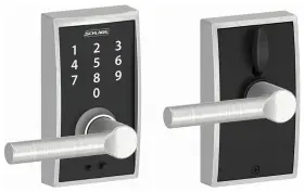 Fe695cen626brw Schlage Fe695-cen-brw Chrome Century Touch Entry Leverset With Broadway Lever