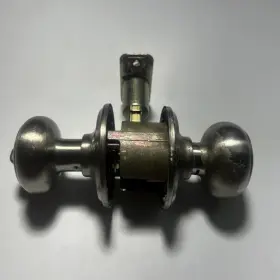 Hjl0315 Schlage Vtg Front Door Brushed Nickel - Lock Keyhole Knob And Entry #hjl0315