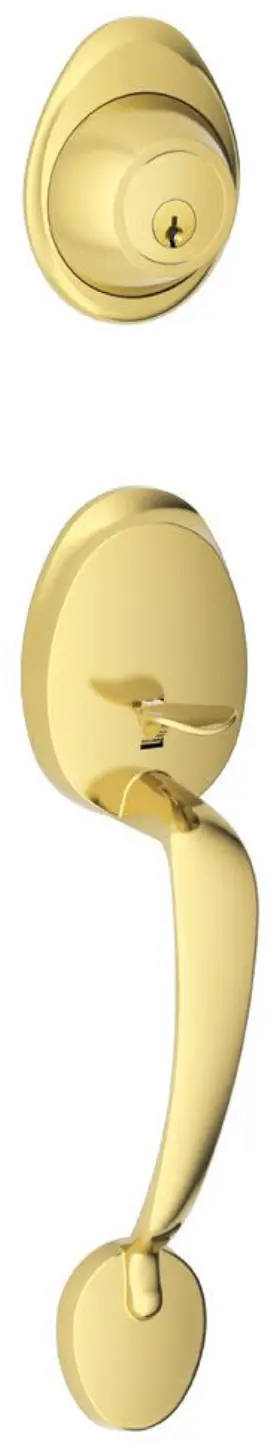 Jh58-bar Schlage Barcelona Single Cylinder Keyed Entry Handleset