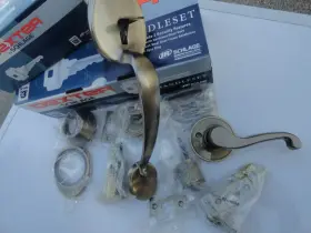 Jh60-barcelona Schlage Dexter Barcelona Handleset Entry Door Exterior Single Cylinder Left Hand