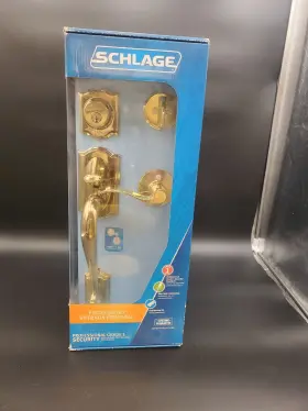 P515-927 Schlage New Professional Grade 1 Door Entry With Deadbolt Polished Brass