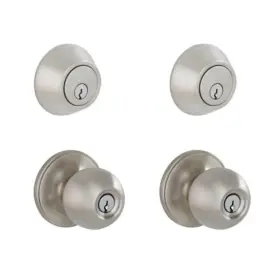 Vct60 Schlage Essentials Stainless Steel Single Cylinder Keyed Entry Project Pack