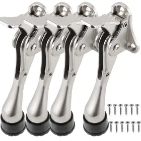 Sehoi 785912322654 Kickdown Door Stop 4 Pack Flip Down Stops With One Touch 5.5 Inc