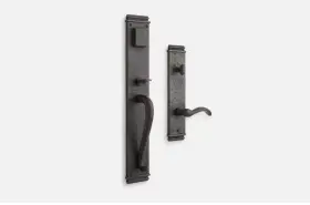 441365 Signature Hardware Griggs Solid Bronze Entrance Door Set Lh Dark