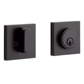 Hlk8221u19 Signature Hardware Hardware-adriot Deadbolt - 1-cylinder For Entrance Set Matte Black