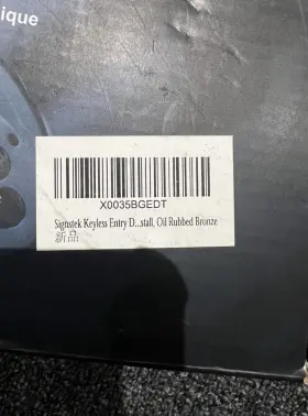 X0035bgedt Signstek Yl-99 Keyless Entry Door Lock Oil Rubbed Bronze Model
