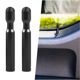 F-150 Smrtcol 0025x Car Door Lock Knobs Post Pull Pin Cap Compatible With Black