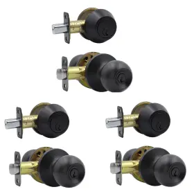 Sw-0651 Solidware Entry Door Knob And Single Cylinder Deadbolt Combo Keyed Alike Combination S