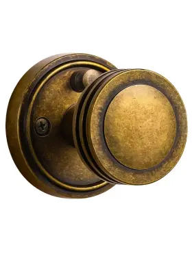 252-90a-gt-ys-1p Sorwduerm 1 Pack Antique Brass Door Knob Interior Privacy Knobs With Lock For Bedr