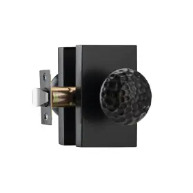 Pl105r-orb-bk Starpy Black Interior Door Knobs Aged Bronze Handles For Bath And Bed