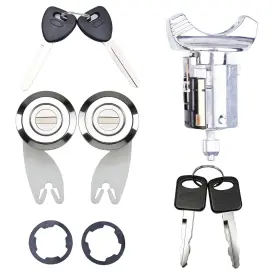 Sdc42150 Sundeedauto Door Lock Cylinders Set And Ignition Switch Cylinder With Keys Compatible
