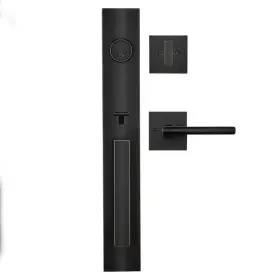 Et9500 Supstron Front Door Lockset Entrance Handleset With Single Cylinder Deadbolt