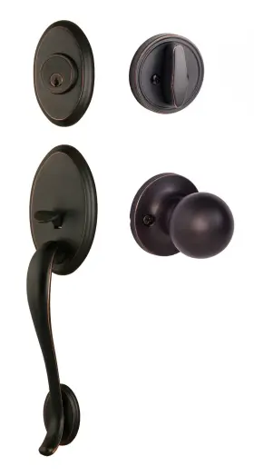 An507-ta Sure-loc Aspen Sectional Single Cylinder Keyed Entry - Bronze