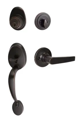 At507-cd Sure-loc Alta Sectional Single Cylinder Keyed Entry - Bronze